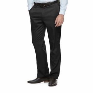 NWOT Men's Dark Gray Apt. 9 Flat-Front Suit Pants